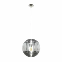 Luminaires Scandinaves-Luminaires Eglo Suspension Eglo OLMERO Nickel mat, 1 lumière