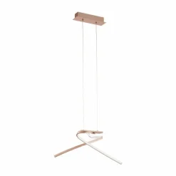 Lampes Dorées-Luminaires Eglo Suspension Eglo PALOZZA LED Or, 2 lumières