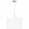 Lampes En Tissu-Luminaires Eglo Suspension Eglo PASTERI Nickel mat, 1 lumière