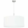 Lampes En Tissu-Luminaires Eglo Suspension Eglo PASTERI Nickel mat, 1 lumière
