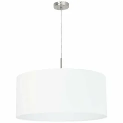Lampes En Tissu-Luminaires Eglo Suspension Eglo PASTERI Nickel mat, 1 lumière