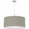 Lampes En Tissu-Luminaires Eglo Suspension Eglo PASTERI Nickel mat, 1 lumière