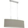 Lampes En Tissu-Luminaires Eglo Suspension Eglo PASTERI Nickel mat, 2 lumières