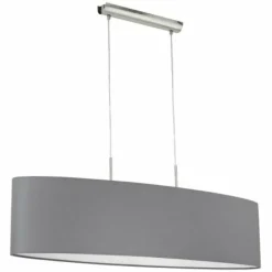 Lampes En Tissu-Luminaires Eglo Suspension Eglo PASTERI Nickel mat, 2 lumières