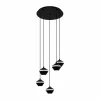 Luminaires Eglo Suspension Eglo PERPIGO LED Noir, 5 lumières* Éclairage Led