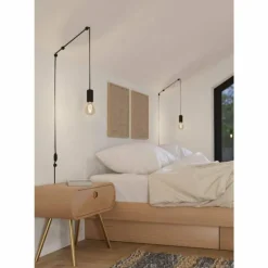 Luminaires Eglo Suspension Eglo PINETINA Noir, 1 lumière* Suspensions