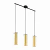 Luminaires Eglo Suspension Eglo PINTO GOLD Noir, 3 lumières