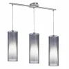 Suspension Verre Fumé-Luminaires Eglo Suspension Eglo PINTO NERO Nickel mat
