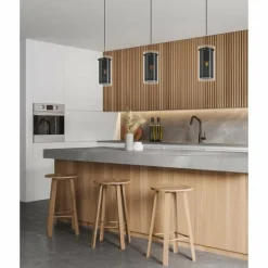 Luminaires Eglo Suspension Eglo PINTO TEXTIL Noir, 1 lumière