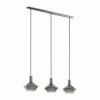 Luminaires Eglo Suspension Eglo PONZANO Nickel mat, 3 lumières