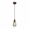 Lampes Vintages & Rétros-Luminaires Eglo Suspension Eglo PORT SETON Brun foncé, 1 lumière