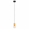 Lampes En Bois-Luminaires Eglo Suspension Eglo POZUETA Écru, Noir, 1 lumière