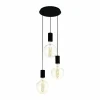 Luminaires Eglo Suspension Eglo POZUETA Noir, 3 lumières* Suspensions