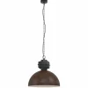 Lampes Industrielles-Luminaires Eglo Suspension Eglo ROCKINGHAM Brun, Noir, 1 lumière
