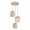 Luminaires Eglo Suspension Eglo ROMAZZINA Sable, 3 lumières* Suspensions