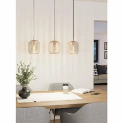 Luminaires Eglo Suspension Eglo ROMAZZINA Noir, 3 lumières* Suspensions