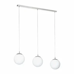 Luminaires Eglo Suspension Eglo RONDO Nickel mat, 3 lumières