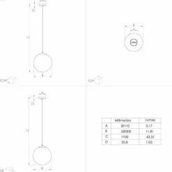 Luminaires Eglo Suspension Eglo RONDO Noir, 1 lumière