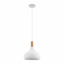 Luminaires Scandinaves-Luminaires Eglo Suspension Eglo SABINAR Blanc, 1 lumière