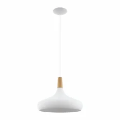 Luminaires Scandinaves-Luminaires Eglo Suspension Eglo SABINAR Blanc, 1 lumière