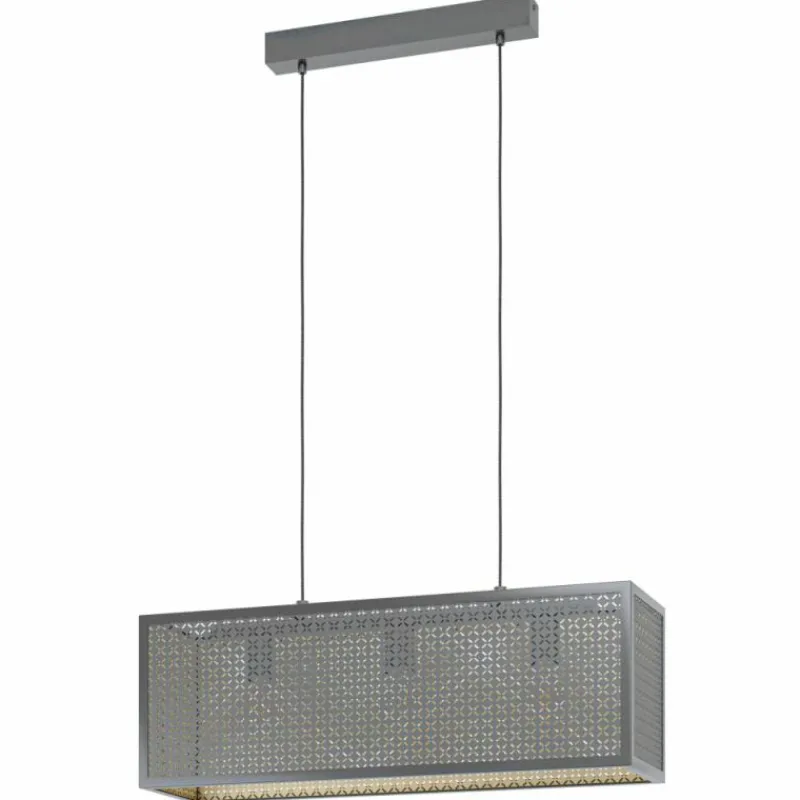 Lampes Dorées-Luminaires Eglo Suspension Eglo SALLICANO Or, Noir, 3 lumières