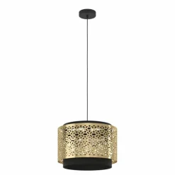 Luminaires Orientaux-Luminaires Eglo Suspension Eglo SANDBACH Noir, 1 lumière