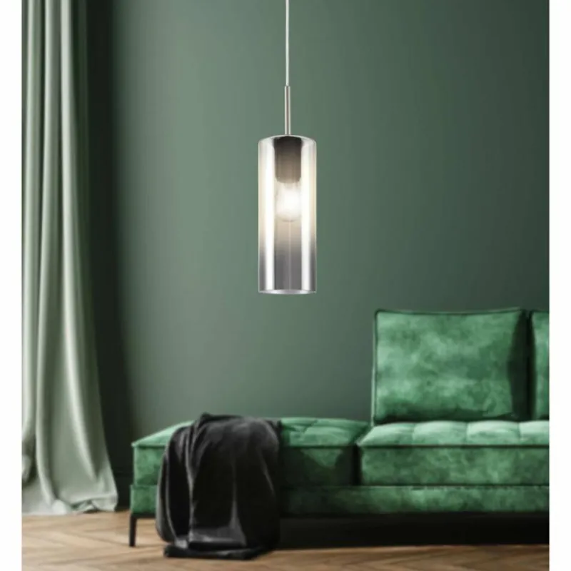 Luminaires Eglo Suspension Eglo SELVINO Nickel mat, 1 lumière
