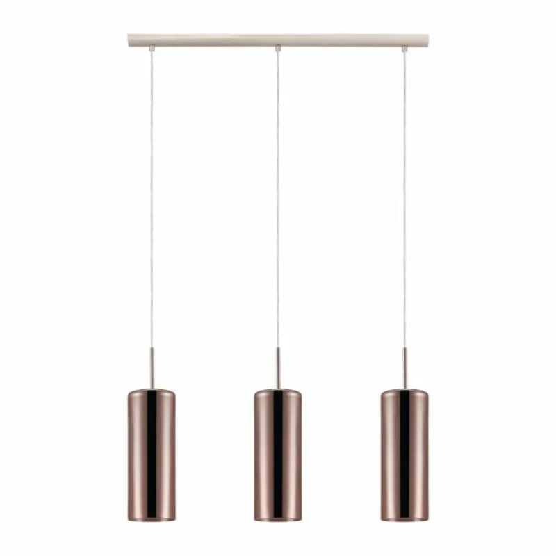 Luminaires Eglo Suspension Eglo SELVINO Nickel mat, 3 lumières