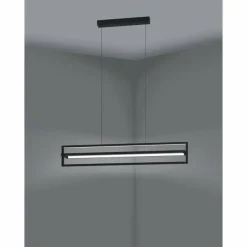 Luminaires Eglo Suspension Eglo SIBERIA LED Noir, 1 lumière, Télécommandes* Éclairage Led