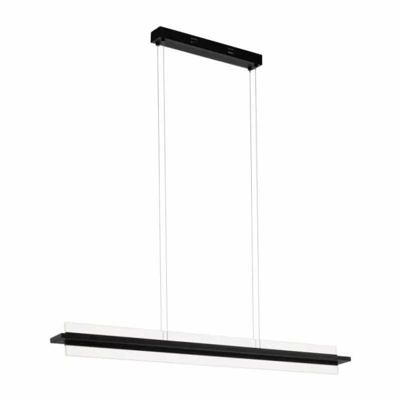 Luminaires Eglo Suspension EGLO SPADAFORA LED Noir, 1 lumière* Éclairage Led