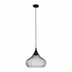 Lampes Vintages & Rétros-Luminaires Eglo Suspension Eglo STAVERTON Noir, 1 lumière