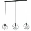 Luminaires Eglo Suspension Eglo STRAITON Noir, 3 lumières* Suspensions