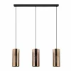Lampes Dorées-Luminaires Eglo Suspension Eglo TABIAGO Noir, 3 lumières