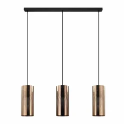 Lampes Dorées-Luminaires Eglo Suspension Eglo TABIAGO Noir, 3 lumières