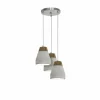Luminaires Rustiques-Luminaires Eglo Suspension Eglo TAREGA Gris, 3 lumières