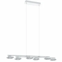 Luminaires Eglo Suspension Eglo TARUGA LED Chrome, 6 lumières* Éclairage Led