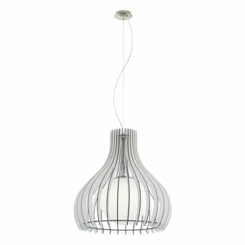 Luminaires Eglo Suspension Eglo TINDORI Nickel mat, 1 lumière