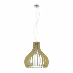 Luminaires Eglo Suspension Eglo TINDORI Nickel mat, 1 lumière
