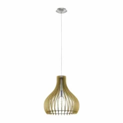 Lampes Vintages & Rétros-Luminaires Eglo Suspension Eglo TINDORI Nickel mat, 1 lumière