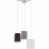 Lampes En Tissu-Luminaires Eglo Suspension Eglo TOMBOLO Nickel mat