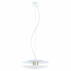 Luminaires Eglo Suspension EGLO TRAPPETO LED Champagne, Blanc, 2 lumières* Éclairage Led