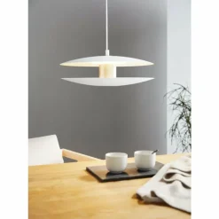 Luminaires Eglo Suspension EGLO TRAPPETO LED Champagne, Blanc, 2 lumières* Éclairage Led