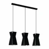 Luminaires Eglo Suspension Eglo VALECROSIA Noir, Blanc, 3 lumières* Suspensions