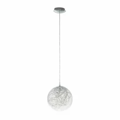 Luminaires Eglo Suspension Eglo VALENCA LED Chrome, 1 lumière