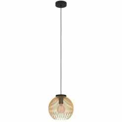 Lampes Dorées-Luminaires Eglo Suspension Eglo VENEZUELA Noir, 1 lumière