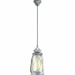 Luminaires Eglo Suspension Eglo VINTAGE Brun foncé, Argenté, 1 lumière