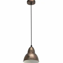 Lampes Industrielles-Luminaires Eglo Suspension Eglo VINTAGE Brun foncé, Cuivre, 1 lumière