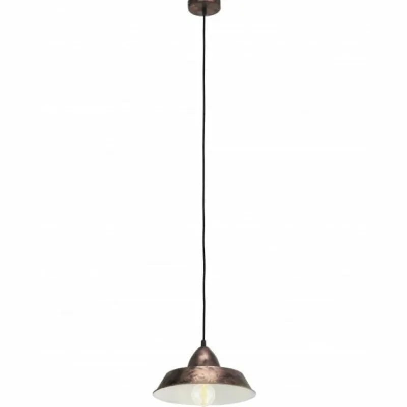 Luminaires Scandinaves-Luminaires Eglo Suspension Eglo VINTAGE Brun foncé, Cuivre, 1 lumière