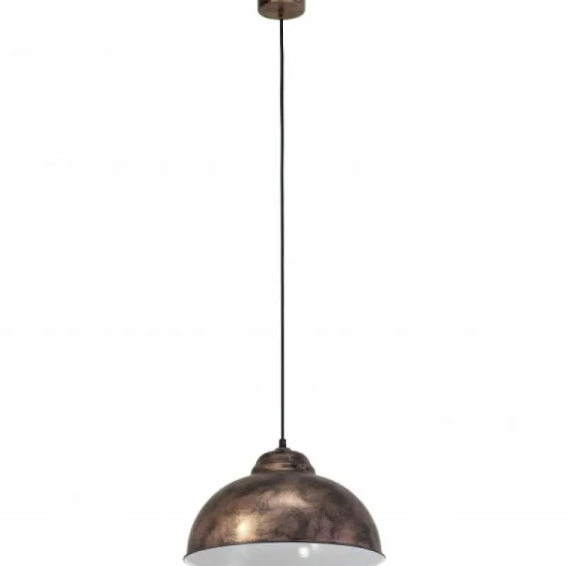 Luminaires Scandinaves-Luminaires Eglo Suspension Eglo VINTAGE Brun foncé, Cuivre, 1 lumière