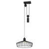 Lampes Industrielles-Luminaires Eglo Suspension Eglo WINKWORTH Noir, 1 lumière